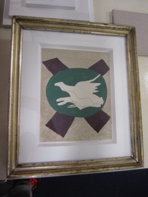 Braque Oiseau sur fond x