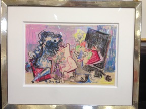 Oelkreidezeichnung 1961